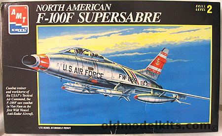 AMT 1/72 North American F-100F Super Sabre - USAF 81st TFS 50th TFW Or 353rd TFS 354th TFW, 8892 plastic model kit